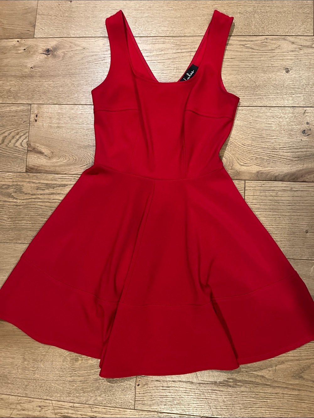 Lulu's Red Sleeveless Fit & Flare Mini Dress